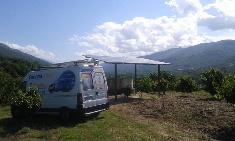 Instalación de Bombeo Solar en el Valle del Jerte